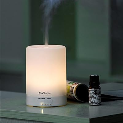The Body Source Diffuseur d'Huiles Essentielles, Diffuseur Aroma et Humidificateur Ultrasonique avec 7 LED multicolores L'aromathérapie chez vous, au bureau et au spa
