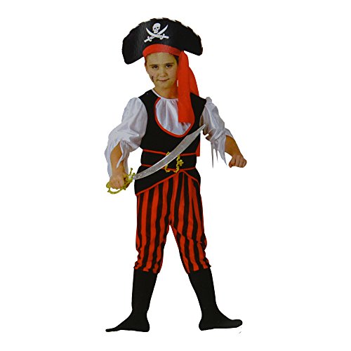 Bermoni Costume d'habillement de Pirate d'enfants (7 à 10 Ans) (PIR-01)