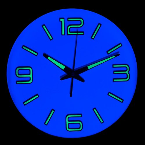 St. Leonhard Funk-Wanduhr „Glow-in-the-dark“, Aluminium - 3