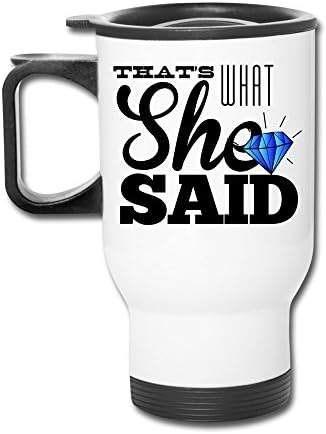 MZONE Intelligent Auto Mug That's What She Said Diamond Auto Seal Auto Mugs White
