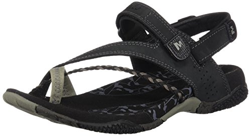 Merrell Siena J36420, Zapatillas de Estar por casa con talón Abierto para Mujer, Negro, 40 EU
