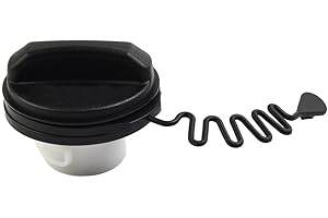 EASYBYMALL Tapa depósito de combustible para Volvo, Tapón plastico para deposito de combustible, Tapa de tapa de combustible S40/C30/V50/C70 para Volvo (2004+), reemplazo directo fiable, Negro