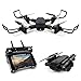 Produktbild LBLA Faltbar Drohne mit 2 Kamera HD 720P Quadcopter Erkennungsgeste FPV WiFi 2.4GHz 6-Achsen-Gyro RC Helikopter für Anfänger und Kinder Schwarz