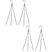 Produktbild Gosear 4 Packs Kette Fest Blume Topf Pflanzkübel Hängende Ketten mit Haken und Clips für Vogel Anleger Pflanzgefäße Laternen Ornamente
