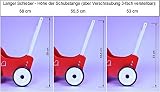SchwabenKids Auto rot oder blau Bremse Lauflernwagen Puppenwagen Lauflernhilfe Holz Gehfrei Clip Räder Holzpuppenwagen - 4