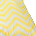2-Zip Baby Cloth Diaper Bag Wave Pattern Yellow and White