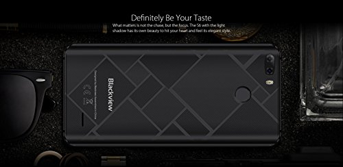 Blackview S6-5,7 4G FDD-LTE Smartphone, 18:9 Infinity Display, Android 7.0 Quad Core 2GB+16GB, SONY Fotocamera 8MP+0.3MP & 5MP, Impronte Digitali, 4180mAh 2-SIM Telefono Cellulari Sbloccato
