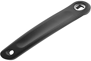 PROWHEEL Manivelle 130 en imitation aluminium noir gauche noir pour vélo Shimano (175 mm)