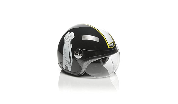 AXO Casco da Moto Subway Lupin III Nero/Giallo : Abbigliamento