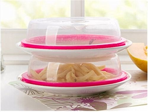 KiaraL Mikrowelle Deckel Abdeckhaube Tellerabdeckhaube 1 Stück - 2