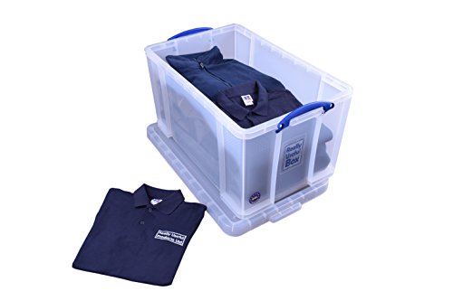 Really Useful Box 84CCB Aufbewahrungsbox für Kleidung, Schuhe, Spielzeug, 84 L, klar transparent - 2