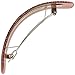 Ebuni | Large Curved French Rectangle Barrette for thick hair (Bordeaux/Gold)
