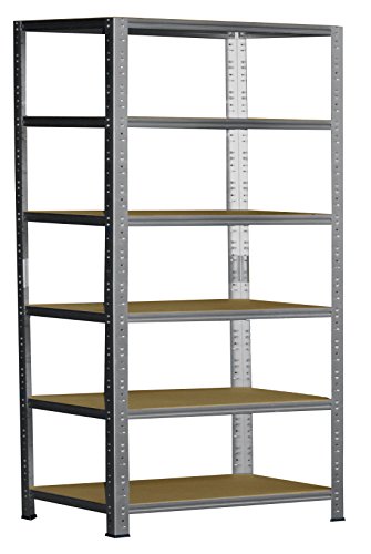 Steckregal 200x90x40 cm verzinkt 6 Böden Kellerregal Metallregal Regal Regalsysteme Lagerregal