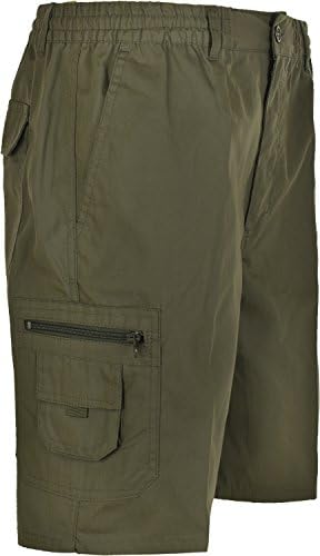 Sians FashionsMens Cargo Combat Shorts With Multi Pockets Elasticated Waist Small To 5XL