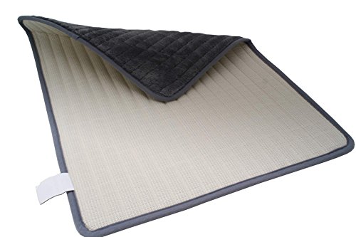 Mikrofaser Badematte Grau 50 x 70 cm Badezimmerteppich - 4