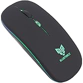 BLUEFORCE 2, 4Ghz Bluetooth Wireless Kablosuz Sessiz Mouse Siyah Işıklı