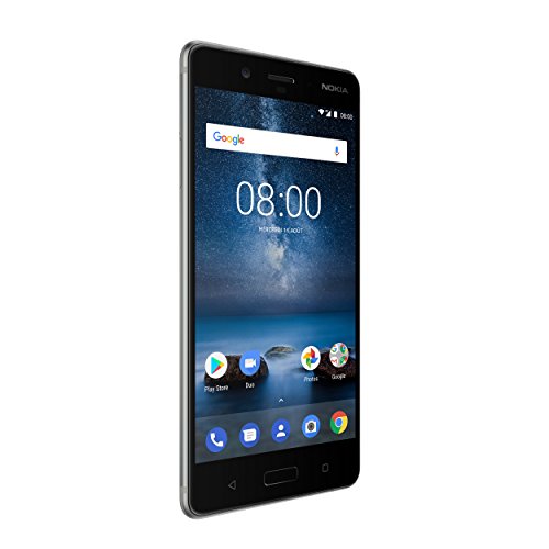 Nokia 8 Single SIM 4G 64GB Silver - Smartphones (13.5 cm (5.3