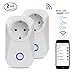 Produktbild Automatische WiFi Steckdose Kompatibel mit Alexa (Echo und Echo Dot), Smart Plug WLAN Home Steckdose Plug Intelligente Smart Swatch für IOS und Android Smartphones für Haus und Büro Fernbedie (2pcs)
