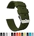 Produktbild Barton Watch Bands Silikon Schnellverschluß.- Wählen Sie Farbe & Breite (16mm, 18mm, 20mm or 22mm) Gruen 16mm Weiche Uhren Armband
