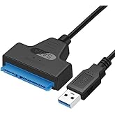 Hannah USB 3.0 - SATA D&ouml;n&uuml;şt&uuml;r&uuml;c&uuml; Kablo, 2.5 İn&ccedil; HDD/SSD Taşınabilir Hard Disk Okuyucu Adapt&ouml;r
