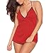 Produktbild TianWlio Dessous Nachtwäsche Höschen Unterwäsche Damen Mode Spitze Babydoll Weicher V-Ausschnitt Dessous Nachtwäsche Schlaf Rock Reizvolle Dessous Reizwäsche Neckholder Erotik Reizwäsche