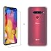 Produktbild LJSM Hülle für LG V40 ThinQ Transparent Weich Silikon Schutzhülle Crystal Flexibel TPU Tasche Case + Panzerglas Displayschutzfolie Schutzfolie für LG V40 ThinQ (6.4") -Clear