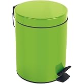 Poubelle De Salle De Bain à Pédale 3 Litres - Design Sydney Argent Satiné, Avec Seau Intérieur Amovible En Plastique Recyclé