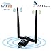 Price comparison product image NETVIP USB WiFi Adapter AC1200 Dual Band (5.8GHz 867Mbps/2.4GHz 300Mbps) 5dBi Antenna,Wireless Dongle USB 3.0 for PC,Complies with Windows XP/Vista/7/8/10/2000,Ubuntu Linux,Mac OS X 10.4-10.14