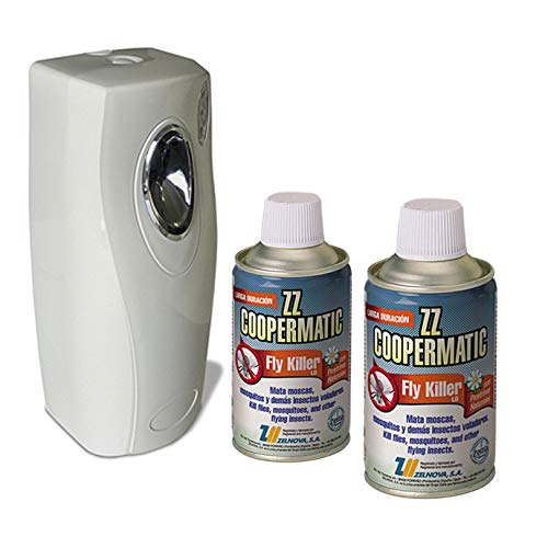 Coopermatic Pack Difusor Automático a Pilas con 2 Aerosoles Fly Killer.