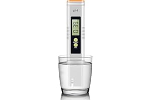 NEAT-O Digital PH Meter, PH Meter for Water, PH Meter 0.01 High-Precision Pocket Water Quality Tester, PH Range 0-14, Suitable for Accurate Testing of Drinking Water, Aquariums, Swimming Pools, Hydroponics