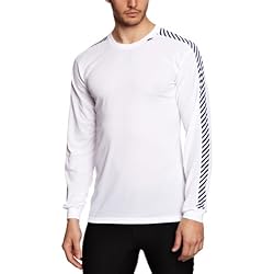 Helly Hansen HH LIFA Stripe Crew Ropa Interior, Hombre, Blanco, M