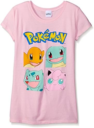 Freeze Kids Womens Pokemon Group Squares Girls T-Shirt Medium (8-10)