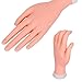 Elite99 Duable Trainer Training Movable False Model Hand Plastic Flectional Nail Art Acrylic Tip DIY Manicure Tool Claybank