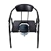 Produktbild KOSHSH Toilettenstuhl, Faltbare Mobile Edelstahl WC U-Form Sitz 56 * 56 * 80 cm Bad Hocker Fit Ältere Behinderte Person