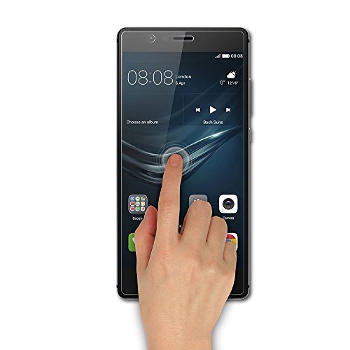 EasyULT  2 Pack  Protector de Pantalla Huawei P9 Lite  Protector de Pantalla de Cristal Vidrio Templado para Huawei P9 Lite Transparente Dureza de Grado 9H  Espesor 0 26 mm  2 5D Round Edge 