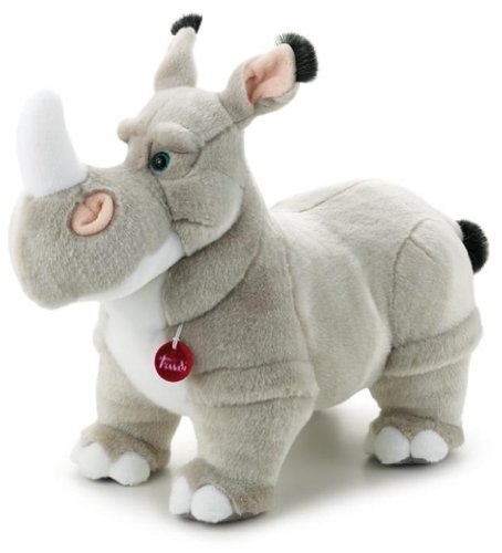 Trudi Napoleon 27175 Soft Toy Rhinoceros 45 cm Grey