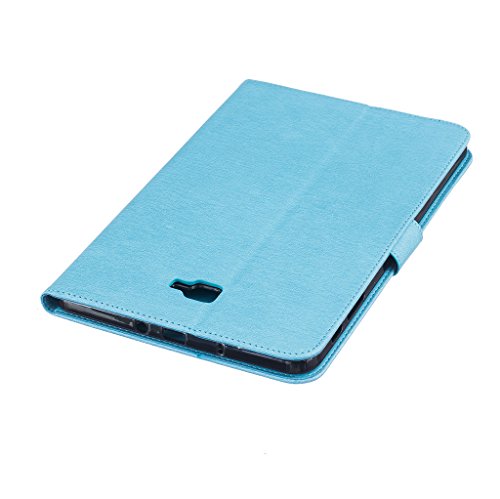 Samsung Galaxy Tab A 10.1″ T580 Hülle, COLJOY Samsung Galaxy Tab A 10.1″ SM-T580 T585 Kunstledertasche PU Schutzhülle Tasche Leder Brieftasche Hülle Case Cover mit praktischer Ständerfunktion und Auto Sleep / Wake Up Funktion, BF-Hellblau - 7