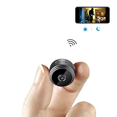 aobo Mini Caméra Espion AOBO IP WiFi Cachée Cam HD1080P Vision Nocturne Détection de Mouvement Caméra de Surveillance de Sécurité pour iPhone/ Android/ Support Maximum Carte de 128G(Pas Incluse)