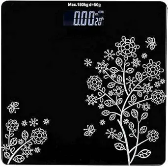 Moxtiza weighting scale Personal Digital Electronic Body Weight Machine for Human Body 180kg Capacity LCD display thick tempered glass Bathroom Health Body Weight Weighing Scales