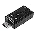 Produktbild WEIWEITOE-DE Mini USB 2.0 Universal Externer Speicher Professional 7.1 Kanal Virtuelle 12 Mbps U Festplatte Für Audio Sound Adapter, schwarz,