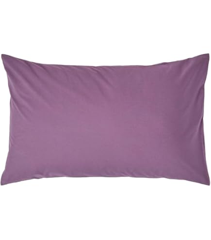 Lot De 2 Taies D'oreiller En Microfibre Douce - Format 50 X 70 Cm, Fermeture à Enveloppe, Anti-frisottis (couleur Mauve)