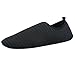 Produktbild Binggong Damen Socken,Damen Herren Wasser Schuhe Barfuß Quick-Dry Aqua Socken Beach Swim Surf Übung Paarmodelle Tauchen Socken Schnorcheln Schuhe Schwimmen Schuhe Yoga Schuhe (EU39-40, Schwarz)