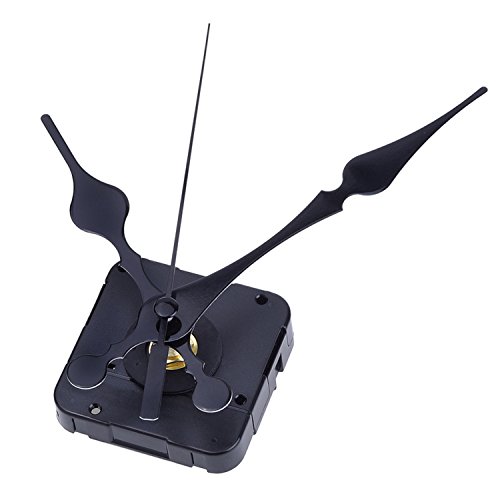 Mudder Quarz Uhrwerk Ersatzteil Schwarze Zeiger Reparaturwerkzeug, 3/10 Zoll Maximale Vorwahlknopf Stark, 4/ 5 Zoll in Gesamtschaftlänge - 5