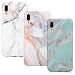 Produktbild P20 Lite Handyhülle Huawei P20 Lite Hülle Case Cover Silikon Matt Marmor Muster Weiche Tasche Herren Damen Marble Schutzhülle Dünn Handytasche Skin Soft Case Schale Bumper TPU Handycover*3 Fall-Set8