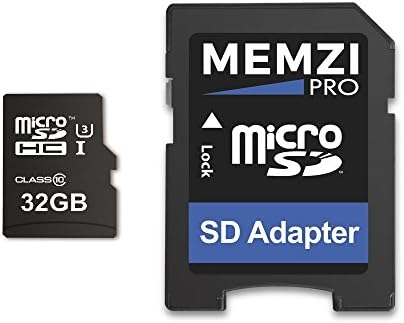MEMZI PRO 32GB Micro SDHC Memory Card for Samsung Galaxy S9, S9+, Note 8, J2 Pro, A8, A8+ Mobile Phones - High Speed Class 10 95MB/s Read 60MB/s Write 4K Full HD Recording with SD Adapter
