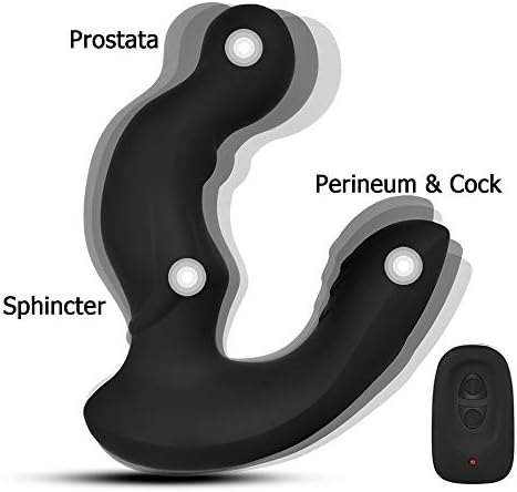 Prostate Massage Anal Plug Prostate Vibrator with Remote Control, Medical Silicone Vibrators Stimulator Perineum and Cock Sphincter Anal Vibrators 11 Vibrating Modes Sex Toys for Men