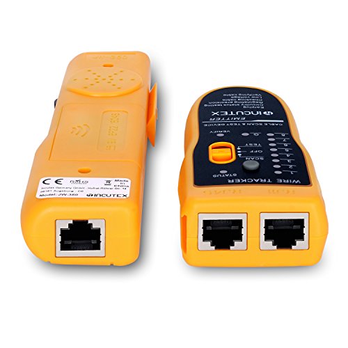Incutex Wire Tracker Kabelfinder, RJ45/RJ11 Finder, für Telefonkabel und LAN-Kabel, Leitungsdetektor Emitter - 4