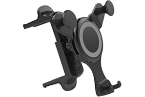 FIEMACH Supporto per cellulare per aerazioni rotonde, per Mercedes Benz A/B/C/E/S Class, Mini Cooper, Audi-TT, adatto per tutte le prese d'aria circolari