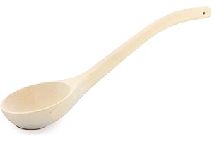 Wooden World – Wooden Sauna Scoop Spoon for bucket. Kitchen decor Rustic Style- Made from one piece of wood – SOLID