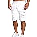 Produktbild Jogginghose Cargohose Sweatshorts Herren Jeans Slim Fit Stretch Chino-Shorts kurze Hose Fitnesshose Trainingshose Jogger Stretch Fitness Hose Sweat-Shorts kurze Hose Sport-Shorts Laufhose Pants Chinohose Sweatpant Männer Loose Hose Fitness Hose Freizeithose Regular fit für Herren und Jungen LMMVP (M, Weiß)